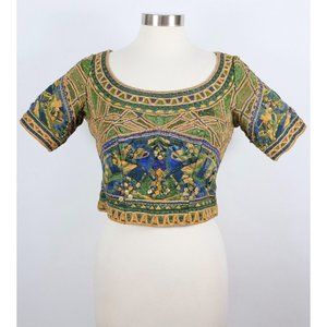 Tarun Tahiliani sz Medium corset bustier top blouse for sari kurta dupatta